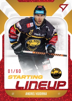 Andrej Kudrna Litvinov Tipsport ELH 2022/23 SportZoo 2. serie Starting LINEUP 2nd PERIOD /60 #SL-78